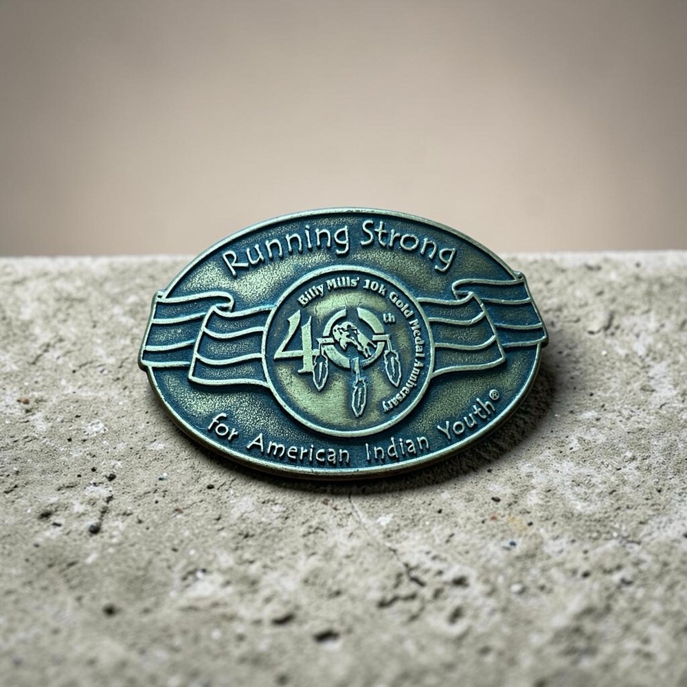 Running Strong For American Indian Belt Buckle Billy Mills Olympic Tribute